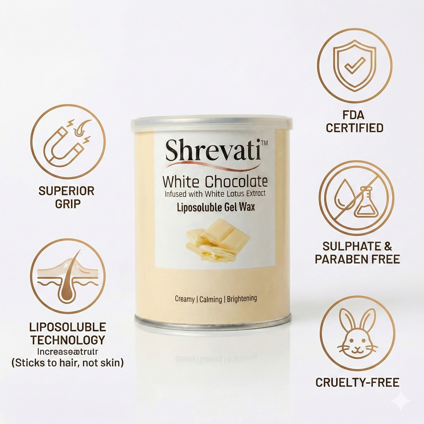 Shrevati Professional Liposoluble Gel Wax – 800g