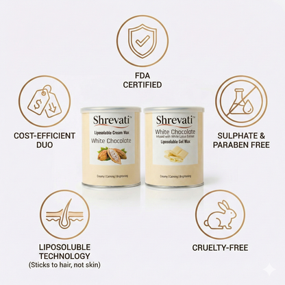 Shrevati Professional Duo Combo – Liposoluble Gel & Cream Wax (Pack of 2)